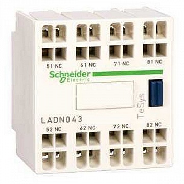 Дополнительный контактный блок 3НО+1НЗ фронтальный монтаж LADN313 Schneider Electric