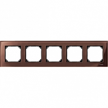 Рамка 5 постов MERTEN M-ELEGANCE, махагон MTN4050-3215 Schneider Electric