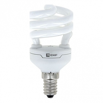 Лампа энергосберегающая HS-полуспираль 11W 6500K E14 10000h  Simple HS-T2-11-865-E14  EKF