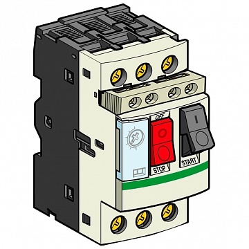 Силовой автомат для защиты электродвигателя TeSys GV2 6.3А 3P GV2ME10AE11TQ Schneider Electric
