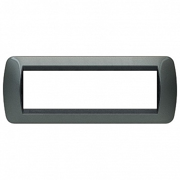 Рамка 7 модулей LIVING LIGHT, темная сталь L4807AC Bticino