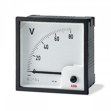 Вольтметр щитовой ABB VLM 500В AC, аналоговый, кл.т. 1,5 2CSG122200R4001 ABB