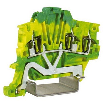 Пружинная клемма для заземления DKC Quadro 1,5мм?, желто-зеленый, ZHT410 ZHT410 DKC