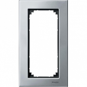 Рамка 2 поста MERTEN M-ELEGANCE, платиновое серебро MTN403860 Schneider Electric