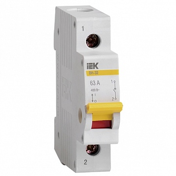 Выключатель нагрузки (мини-рубильник) ВН-32 1Р 63А MNV10-1-063 IEK