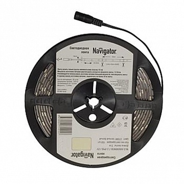 СД Лента светодиодная 71 408 NLS-3528W120-9.6-IP20-12V R5 71408 Navigator
