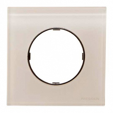 Рамка 1 пост SKY MOON, белое стекло 2CLA867100A3001 ABB