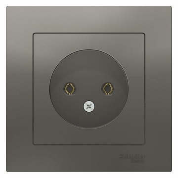 Розетка ATLASDESIGN, скрытый монтаж, сталь ATN000940 Schneider Electric