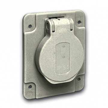 РОЗЕТКА СЕРАЯ 10/16A 65Х85ММ IP54 ВИНТЫ СБОКУ PKS62G Schneider Electric