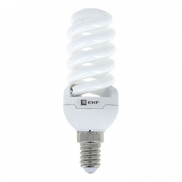 Лампа энергосберегающая FSI-спираль 7W 4200K E14 12000h  Simple FSI-T2-7-842-E14  EKF