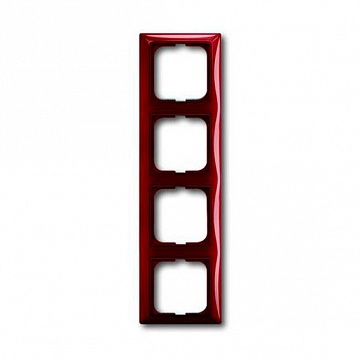 Рамка 4 поста BASIC55, foyer-red 1725-0-1519 ABB