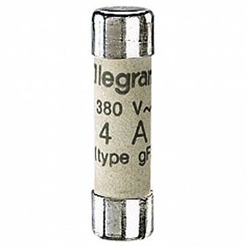 Промышленный цилиндрический предохранитель - тип gG - 8,5x31,5 мм² - без индикатора - 4 A 012304 Legrand