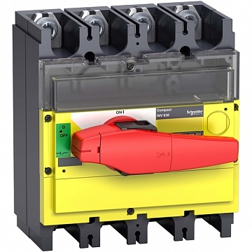 Рубильник Interpact INV 400А 4P, фронтальное исполнение 31191 Schneider Electric