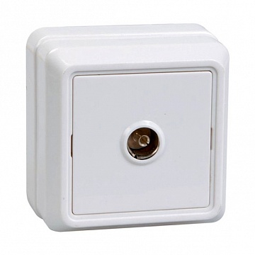 Розетка TV ОКТАВА, одиночная, кремовый код. EAO10-K33-DC IEK