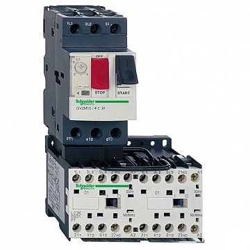Реверсивный пускатель TeSys GV2ME 10А, 4кВт 400В GV2ME14K2BW3 Schneider Electric