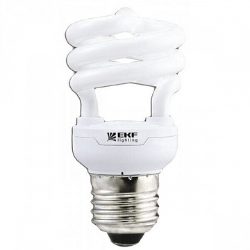Лампа энергосберегающая HSI-полуспираль 15W 4000K E14 12000h  Simple HSI-T2-15-840-E14  EKF