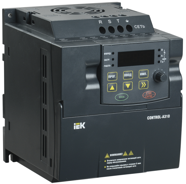 Преобразователь частоты CONTROL-A310 380В, 3Ф 1,5 kW 3,7A CNT-A310D33V015TEZ IEK