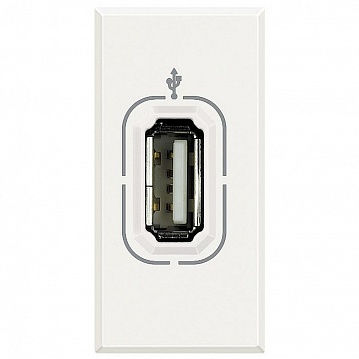 Розетка 1xUSB AXOLUTE, белый HD4285 Bticino