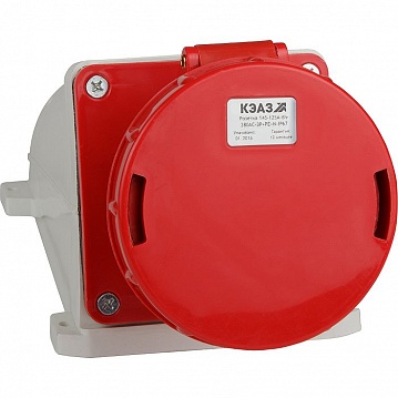 Розетка для монтажа на поверхность 145-125А-6h-380AC-3P+PE+N-IP67 241222 КЭАЗ