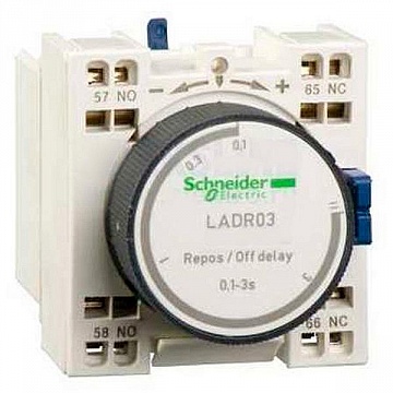 Дополнительный контактный блок с выдержкой времени 0.1…30С LADT23 Schneider Electric