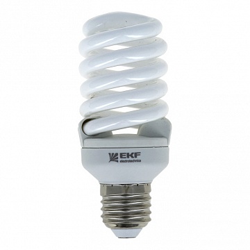 Лампа энергосберегающая FS-спираль 15W 4000K E27 10000h  Simple FS-T2-15-840-E27  EKF