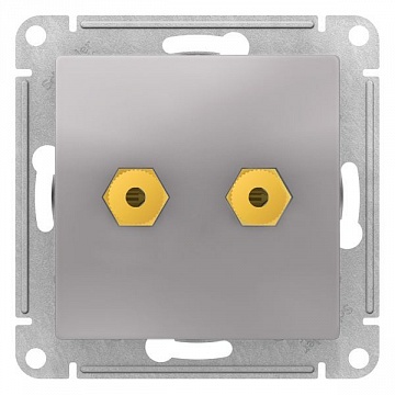 Аудио-розетка ATLASDESIGN, алюминий ATN000387 Schneider Electric