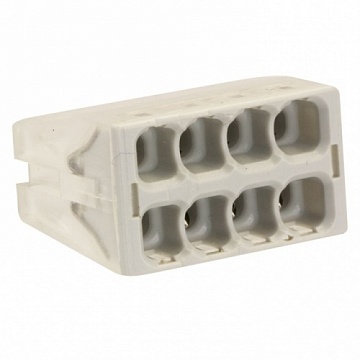 Клемма СМК 2273-248 (с пастой) 8 отверстий 0,5-2.5мм2 (4шт.) plc-smk-2273-248r EKF