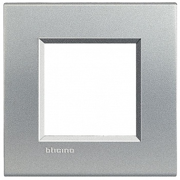 Рамка 1 пост LIVING LIGHT, алюминий LNA4802TE Bticino