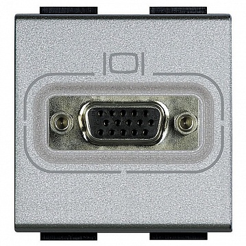 Розетка VGA LIVING LIGHT, алюминий NT4282 Bticino