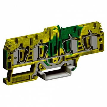 Пружинная клемма для заземления DKC Quadro 4мм?, желто-зеленый, ZHT270 ZHT270 DKC