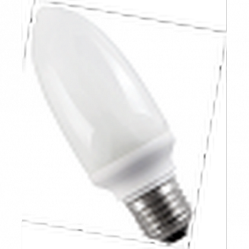 Лампа энергосберегающая свеча КЭЛ-C Е27 11Вт 2700К код. LLE60-27-011-2700 IEK
