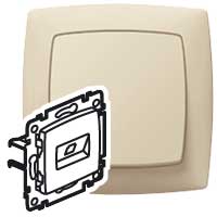 SUNO RJ45 UTP Cat. 5е 1в слоновая кость 774672 Legrand
