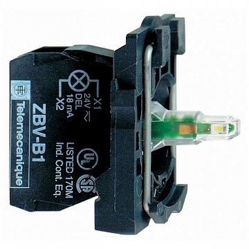 Корпус сигнальной лампы белый встроенный LED 12 В ZB5AVJ1 Schneider Electric