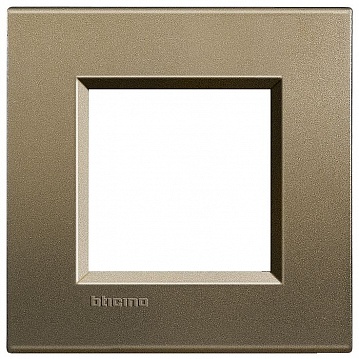 Рамка 1 пост LIVING LIGHT, коричневый шелк LNA4802SQ Bticino