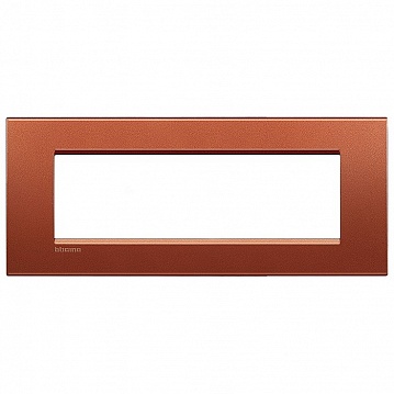 Рамка 7 модулей LIVING LIGHT, красный шелк LNA4807RK Bticino