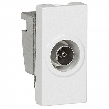 Розетка TV MOSAIC, оконечная, серебристый 078793 Legrand