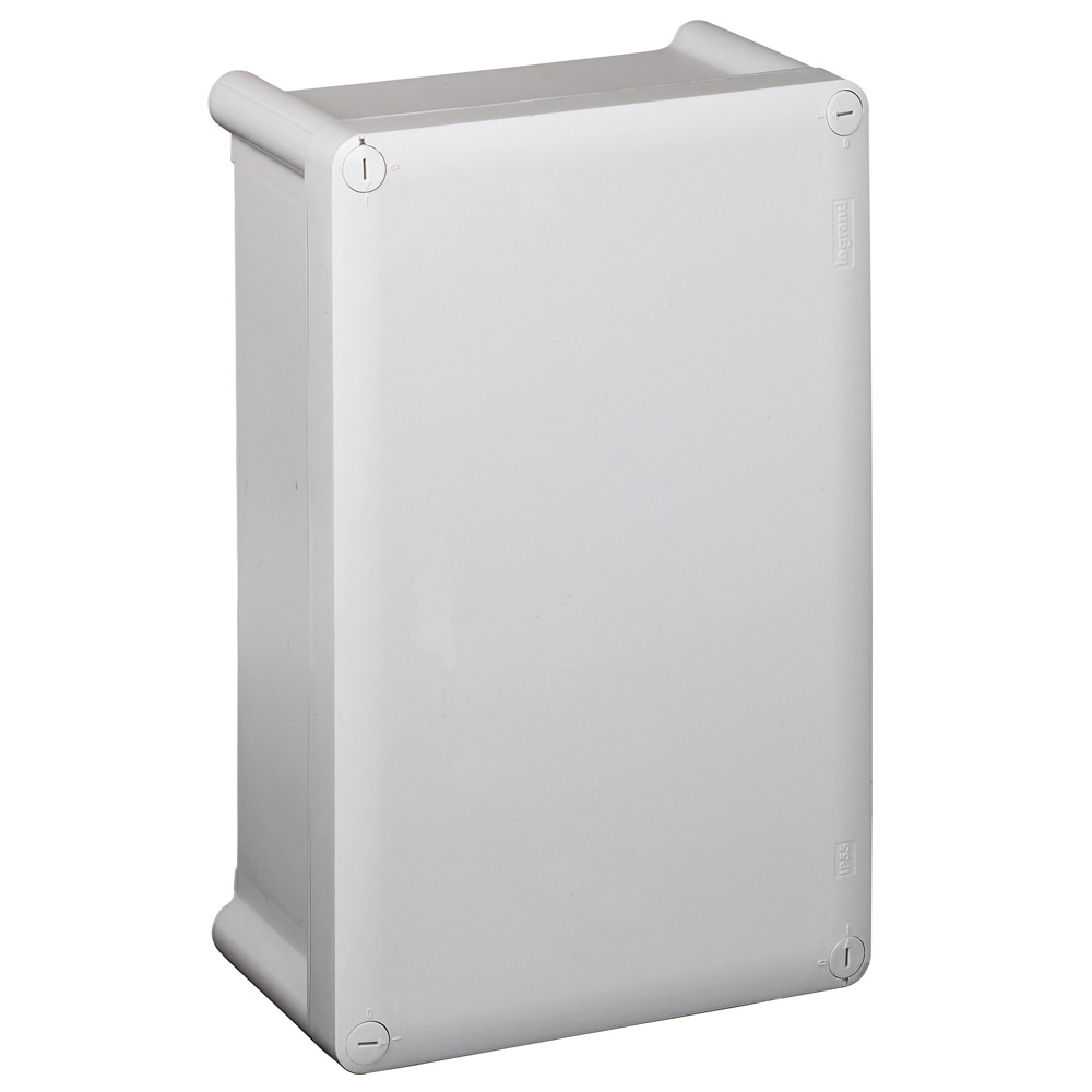 Коробка промышленная пластиковая - IP55 - IK07 - RAL 7035 - 155x110x74 мм - сплошная крышка 035940 Legrand