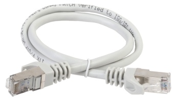ITK Коммутационный шнур (патч-корд) кат.5E FTP 15м серый PC01-C5EF-15M IEK