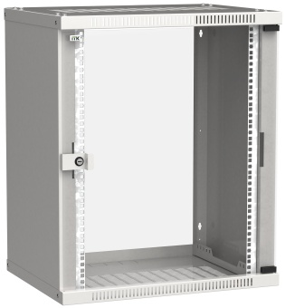 ITK Шкаф настенный LINEA WE 15U 600х450мм дверь стекло серый LWE3-15U64-GF IEK