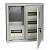 Распределительный шкаф ЩУРн, 33 мод., IP31, навесной, сталь, серая дверь, с клеммами код. MKM33-N-36-31-ZO IEK