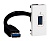 Розетка USB Mosaic 1 модуль, оборудована шнуром, белая 078746 Legrand