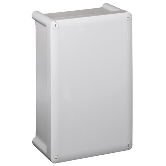 Коробка промышленная пластиковая - IP55 - IK07 - RAL 7035 - 155x110x74 мм - сплошная крышка 035940 Legrand