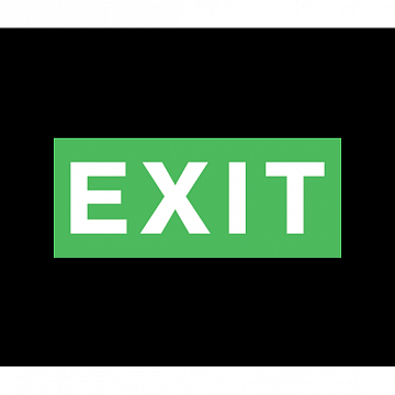 ЭЗ EXIT (125х250) самоклеющаяся транслюцентная пленка, 125х250 мм 1004125250 Ардатовский светотехнический завод