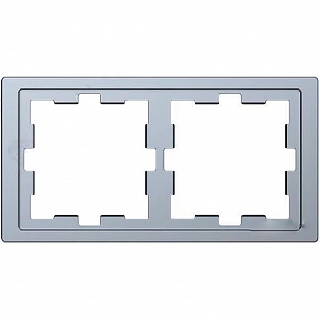 Рамка 2 поста MERTEN D-LIFE, нержавеющая сталь MTN4020-6536 Schneider Electric