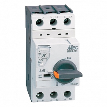 Силовой автомат для защиты электродвигателя MMS-32 6А 3P 705000900 LSIS