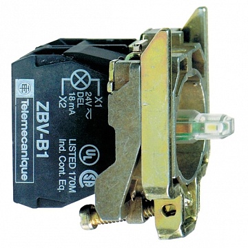Корпус кнопки 22мм² 24В с подсветкой ZB4BW0B41 Schneider Electric