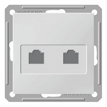 Розетка телефонная 2xRJ11 W59, белый RSI-251TT-1-86 Schneider Electric