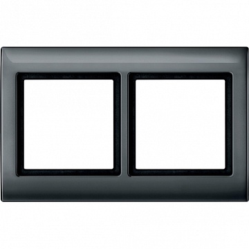 Рамка 2 поста MERTEN AQUADESIGN IP44, антрацит MTN400214 Schneider Electric