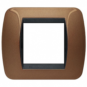 Рамка 2 модуля LIVING LIGHT, окисленная бронза L4802BO Bticino