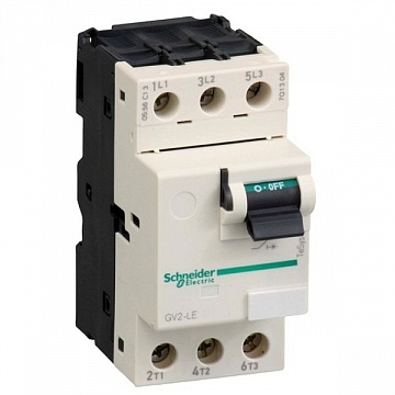 Силовой автомат для защиты электродвигателя TeSys GV2 0.4А 3P GV2LE03 Schneider Electric